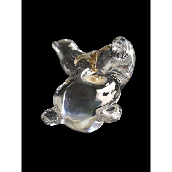 Igor Carl Faberge Panda Bear Paperweight Glass Art Signed 1989 FM Made in France - Picture 14 of 16